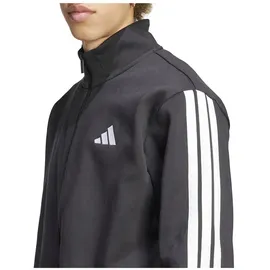 adidas 3-Streifen Fleece Trainingsanzug Schwarz L