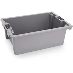 WAS Germany 2x Transport-/Lagerkasten grau 66 x 45 x 38,5 cm Polypropylen
