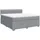 vidaXL Boxspringbett 180 x 200 cm Hellgrau