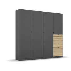 rauch ORANGE Kleiderschrank Ontario 181 x 197 cm Dekor Grau-Metallic / Eiche Sonoma