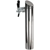 ich-zapfe.de ich-zapfe Schanksäule/Zapfsäule Modell Tower, matt gebürstet, 2-leitig