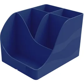 Exacompta 4x Stifteköcher Pen Wave, Bee Blue - Marineblau