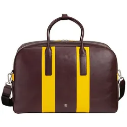 DuDu Weekender Reisetasche Leder 49 cm  rot