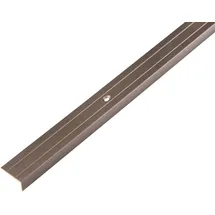 GAH Alberts Alberts® Treppenkanten-Schutzprofil, Alu-2 m-bronzefarbig eloxiert-24,5x10 mm
