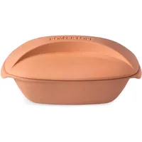 Römertopf Bräter CULINARIO für 4 Personen - 3 Liter Schmortopf mit Deckel aus Keramik – Zum Schmoren, Braten und Dampfgaren - Backofengeeignet