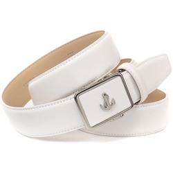 Ledergürtel ANTHONI CROWN, Damen, Gr. 95, weiß, Leder, unifarben, elegant,klassisch, Gürtel