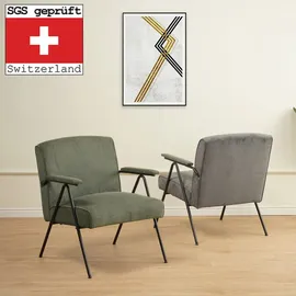 Albatros Relaxsessel Stanford Cord 64 x 79 x 0 cm Grün