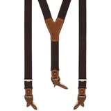 Luise Steiner Trachtenlederhose Trachten Hosenträger - BASIC-DUNKEL - schwarz schwarz 140 cm