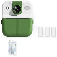 Knoruley Kinderkamera Sofortbildkamera 1080P HD Kinder Digitalkamera für und Mädchen Spielzeug Thermodruck Kleiner Camcorder 64G Grün