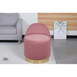 Kayoom Drehhocker 68 x 52 x 52 cm Altrosa
