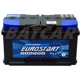 Autobatterie - Starterbatterie EUROSTART 12V 80Ah (ersetzt 75Ah 82Ah 85Ah)