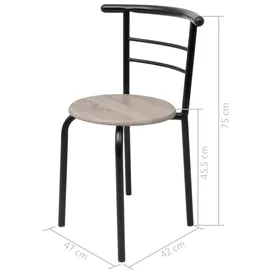 vidaXL Frühstückstisch Bar-Set MDF