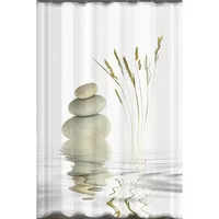 Luxuskollektion Duschvorhang 120 x 200 cm Wellness Stone