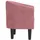 vidaXL Clubsessel Rosa Samt 70 x 75 x 70 cm Rosa mit Rollen