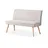 B&D home Sitzbank Paul Grau 120 x 90 x 63 cm