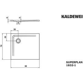 Kaldewei SUPERPLAN 1832-1