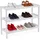 Relaxdays Schuhregal 70 x 55 x 26 cm 3 Ebenen / weiß