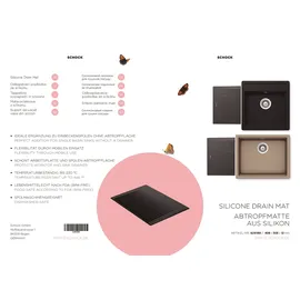 Schock Abtropfmatte 40,8 x 30,3 cm Farbe Anthrazit grau