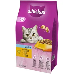 WHISKAS Sterile Huhn Chicken 14kg + Überraschung für die Katze