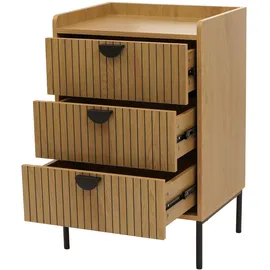 Mendler Highboard 77 x 50 x 42 cm natur / Braun