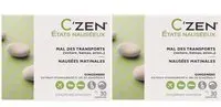 C'ZEN Etats Nauséeux Mal des Transports - Nausées Matinales 30 comprimés Comprimé(S) 2x30 pc(s)