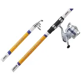 Mitchell Neuron Surf Combo 390-T 80-150 - 7000, White/Silver/Orange