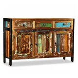 vidaXL Sideboard 120 x 76 x 35 cm Braun / Mehrfarbig