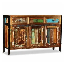 vidaXL Sideboard 120 x 76 x 35 cm Braun / Mehrfarbig