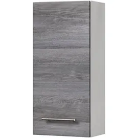 WELLTIME Hängeschrank WELLTIME "Trento, verschiedene Ausführungen und Farben", silber (eiche rauchsilber), B:30cm H:64cm T:20cm, Holzwerkstoff, MDF, Schränke, Hängeschrank, Badmöbel, Breite 30 cm, 1 Tür, 2 Einlegeböden, Made in Germany