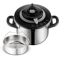 Tefal »Clipso+ CHEF, 6 l Schwarz, Grau