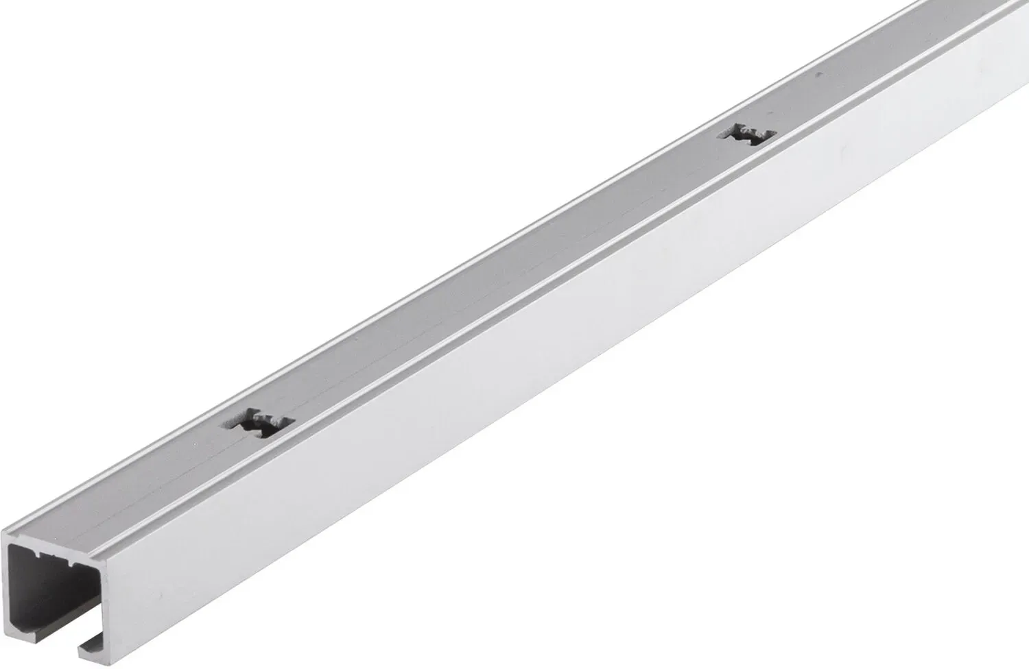 Hawa Clipo 26/36 Laufschiene gelocht zum Aufschrauben 2500mm Alu eloxiert
