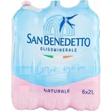 6x San Benedetto Acqua Minerale Naturale Natürliches Mineralwasser 2Lt