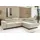 kaiser möbel Ecksofa mit schlaffunktion und bettkasten Eckcouch L-Form ATOMIC stoff Poso Rechts Beige - Beige
