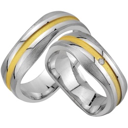 Trauringe123 Trauring Hochzeitsringe Verlobungsringe Trauringe Eheringe Partnerringe SILBER GOLD Platiert, J175 62