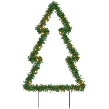 vidaXL Weihnachtsbaum mit Erdspießen und 80 LEDs 60 cm