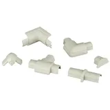 D-Line - Design Kabelkanal Zubehör-set 16x8mm Weiß, 13-teilig Leitungs- & Strebenkanäle