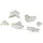 D-Line - Design Kabelkanal Zubehör-set 16x8mm Weiß, 13-teilig Leitungs- & Strebenkanäle