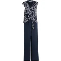 Vera Mont Overall VERA MONT "Damen im Layer Look", Damen, Gr. 38, Normalgrößen, patch dunkelblau, dunkelblau, Obermaterial: 95% Polyester, 5% Elasthan, figurumspielend, Rundhals, Overalls Overall