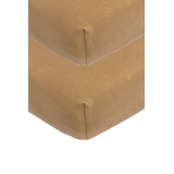Meyco Jersey Spannbettlaken 2er Pack 60 x 120 Toffee, 60x120 cm