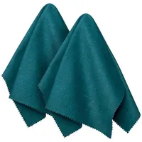 Edison & King 2x XXL Brillenputztücher Mikrofasertuch (Microfaser, 30x40 cm, 2er Pack, besseres Handling der Mikrofasertücher durch Grip-Struktur) grün