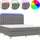 vidaXL Boxspringbett 180 x 200 cm Dunkelgrau