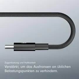 Apple Beats USB-A zu USB-C gewebtes Kabel 0.2 m Bolt Black