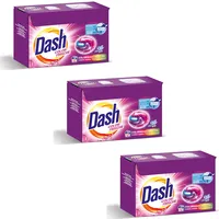 Dash Color Frische 3in1 – Colorwaschmittel Caps für strahlend saubere und frische Buntwäsche – Spargröße 3 x 12 Stück