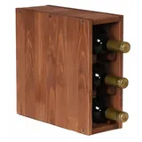 Proregal Vincellar Mod Weinregal 30 x 12 x 30 cm Braun