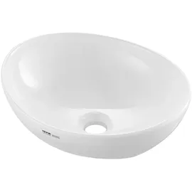 Vevor Ovales Aufsatzwaschbecken 40,9 x 34,1 cm