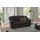 Cotta 2,5-Sitzer COTTA "Casino", schwarz (lava), B:191cm H:88cm T:92cm, 100% Polyester, Sofas, Polstergarnitur, auch als Set erhältlich