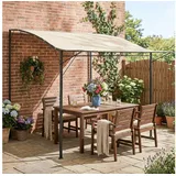 Outsunny Pergola Pavillon 3 x 2,5 m Cremeweiß
