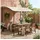 Outsunny Pergola Pavillon 3 x 2,5 m Cremeweiß