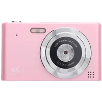 4K Digitalkamera, 48MP 16x Zoom Auto Focus Point and Shoot Camera mit 2,4 -Zoll (PINK)