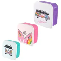 Puckator 3 x Lunchboxen, Volkswagen – Van Bus Kombi VW T1 Summer Love M/L/XL